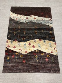 Gabbeh Tappeto 110x170 Marrone (Iran) Annodato A Mano