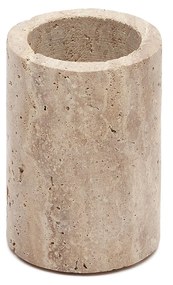 Kave Home - Portaspazzolino Macre in travertino beige