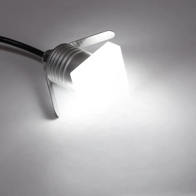 Faretto LED 1W IP65 Quadrato Luce Diffusa - Professional Colore Bianco Naturale 4.000K