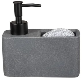 WENKO 54669100 - Dispenser di sapone RESA 14,5x14,3 cm grigio/nero