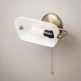 Brilagi - Lampada da parete BANK OFFICE 1xE27/60W/230V ottone/bianco