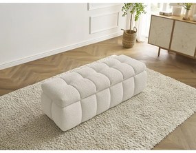 Panca beige in tessuto bouclé Mont Blanc - Bobochic Paris