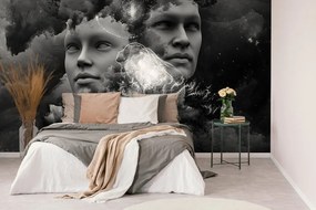 Carta da parati – Mente virtuale in bianco e nero
