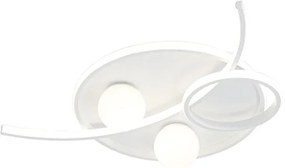 Plafoniera LED MANILA bianco IP20 cct da bianco caldo al bianco neutro, 4300 lumen