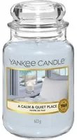 A Calm & Quiet Place candela in giara grande Yankee Candle