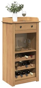 Cantinetta Per Vini Panama 57x40x111,5cm Legno Massello Di Pino /