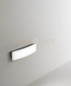 Ges150- segnapassi led 4000k 600lm 7w grigio antracite in policarbo...