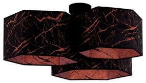 Duolla - Lampadario a plafone ROLLER TRIO HEX 3xE27/15W/230V nero/rame