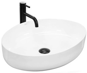Lavabo da appoggio Rea Queen White