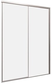 Porta doccia L 170 x H 200cm, Sp. 8 mm in vetro vetro senza finitura / trasparente profilo argento