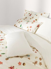 Copripiumino in cotone percalle di design Cookies di Kera Till