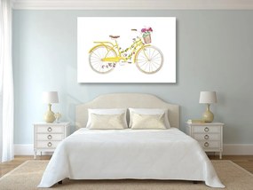 Quadro su tela – Illustrazione di bicicletta retrò