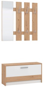ADDIE - mobile ingresso appendiabiti moderno minimal in legno