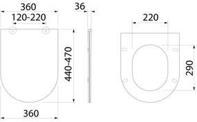 Bruckner - Sedile del water SoftClose FULDA SLIM bianco