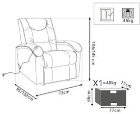 CHILL - poltrona massaggiante alzapersona