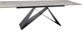 Tavolo allungabile Westin Ceramic DIAMOND crema/nero opaco - L160-240 cm