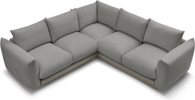 Divano angolare grigio Ernest – Bobochic Paris