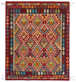 Tappeto ORIENTALE etnico in lana, annodato a mano, multicolore, L 194 x L 159 cm