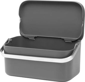 Bidone per l'umido in grigio scuro 1,8 l SinkSide – Brabantia