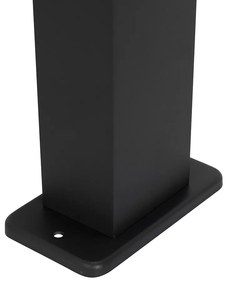 Lampada da esterno a stelo industriale nera 80 cm IP44 - Baleno