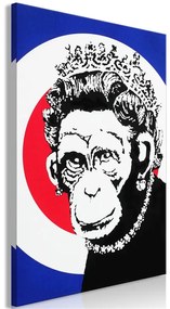 Quadro Queen of Monkeys (1 Part) Vertical  Colore Rosso, Dimensioni e Misure 40x60