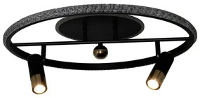 Plafoniera LED dimmerabile LED/60W/230V 3000-6500K nero + telecomando