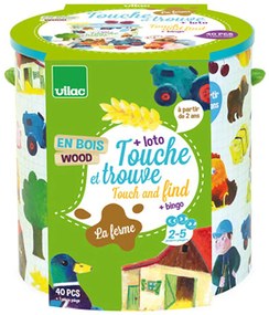 Vilac - Tocca e trova, gioco in legno - Fattoria