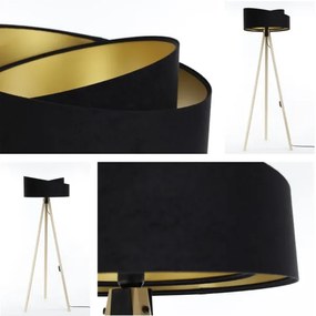 Lampada da terra GALAXY 1xE27/60W/230V nero/beige