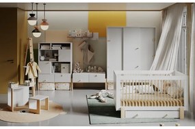 Appendiabiti da parete per bambini grigio chiaro/naturale Cube - Pinio