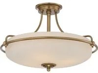 Lampadario Contemporaneo Griffin Metallo Ottone Anticato 4 Luci E27