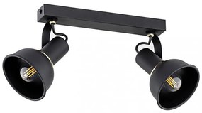 Argon 7037 - Luce Spot TWIST 2xE14/7W/230V nero/oro