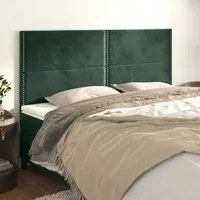 Testiere 4 pz Verde Scuro 100x5x78/88 cm in Velluto cod mxl 49153