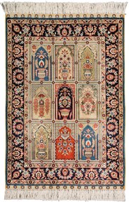Hereke Tappeto orientale 90x60 Beige (Cina) Annodato A Mano