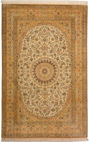 Cashmere Silk Tappeto orientale 120x190 Beige (Indian) Annodato A Mano