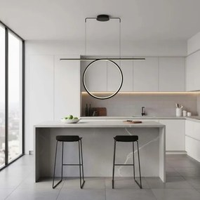 Lampadario LED sospeso su cavo ODETTA LED/42W/230V 4000K nero