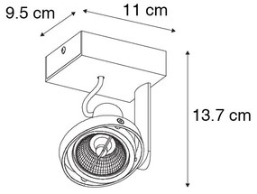 Faretto moderno nero - Master 70