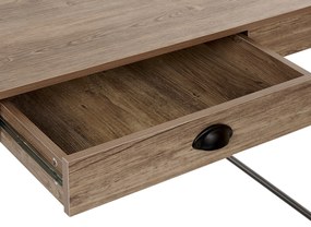 Set di mobili da ufficio legno scuro e nero FOSTER/CASCO Beliani