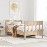 Letto senza Materasso 90x200 cm in Legno Massello di Pino 3307014