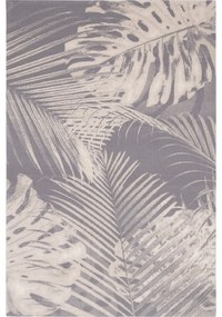 Tappeto in lana grigio 133x180 cm Monstera - Agnella
