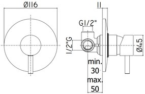 Paffoni Light Lig010st Miscelatore doccia ad Incasso in Steel Looking Acciaio