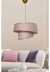 Lampadario su filo BARETTE 1xE27/60W/230V rosa