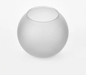 Vetro di ricambio per lampadario E27, diametro 15 cm, bianco opaco
