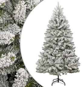 Albero Natale Artificiale Incernierato Con Neve Fioccata 270 Cm /