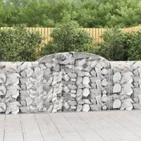 Cesti Gabbioni ad Arco 13 pz 300x30x100/120 cm Ferro Zincatocod mxl 124047