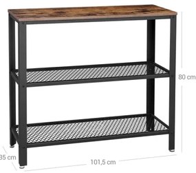 Tavolino d'appoggio LUVOR marrone/nero