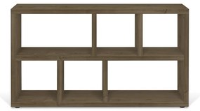 Libreria marrone effetto noce 150x83 cm Berlin - TemaHome