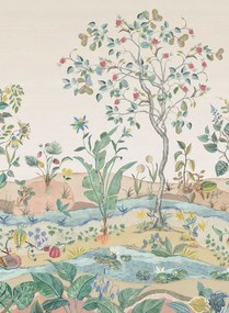 Osborne & Little Carta da parati panoramica Mythica Grasscloth - Shell