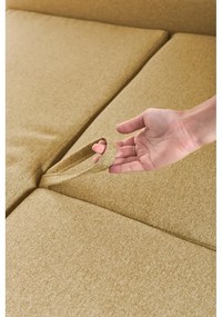 Divano letto variabile giallo ad angolo Pop - Bonami Selection