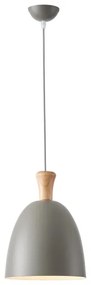 Lampadario a sospensione con filo 1xE27/15W/230V grigio diametro 23 cm