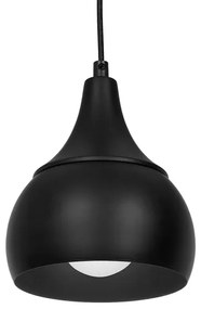 Lampadario su filo AKTAN 3xE27/60W/230V nero